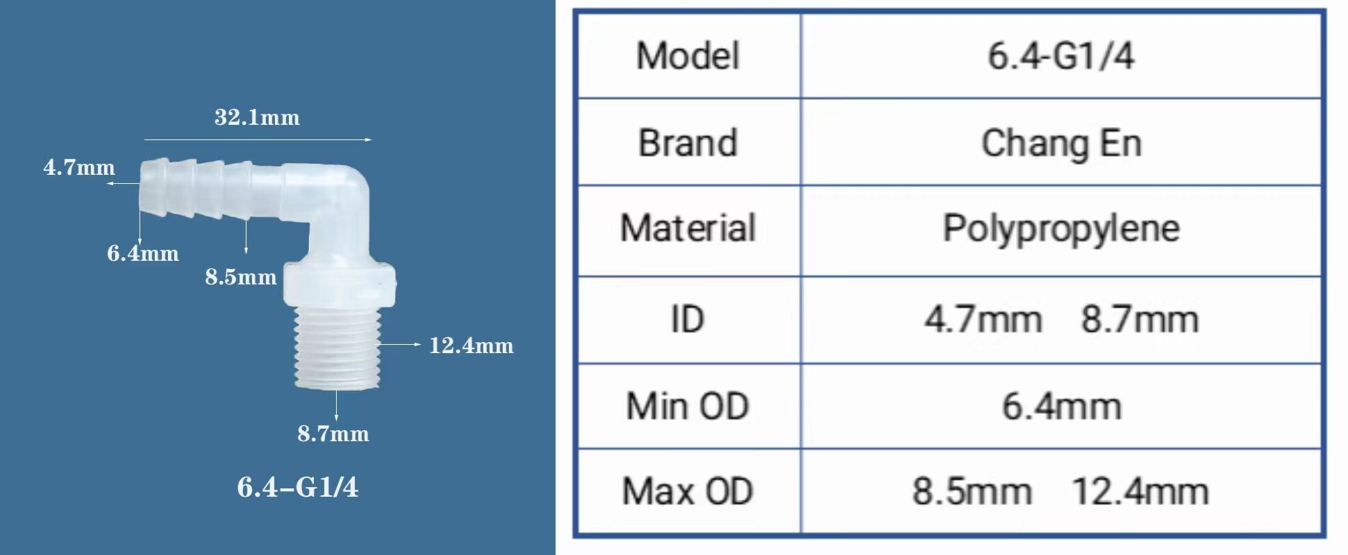 Plastic 1/8"NPT 1/4" male threaded Elbow With Hose tail Connector male thread Straight 90 Degree Elbow Pipe Fittings supplier