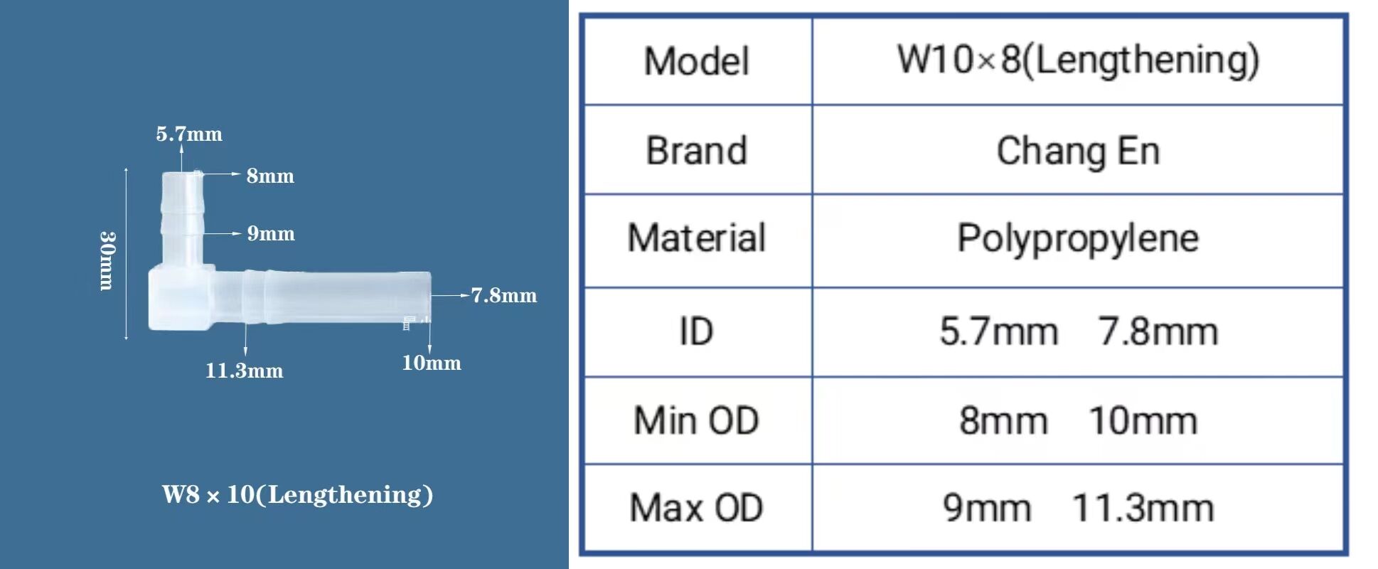 Chang En Variable diameter elbow PP Right angle elbow Reducing joint 2-way supplier