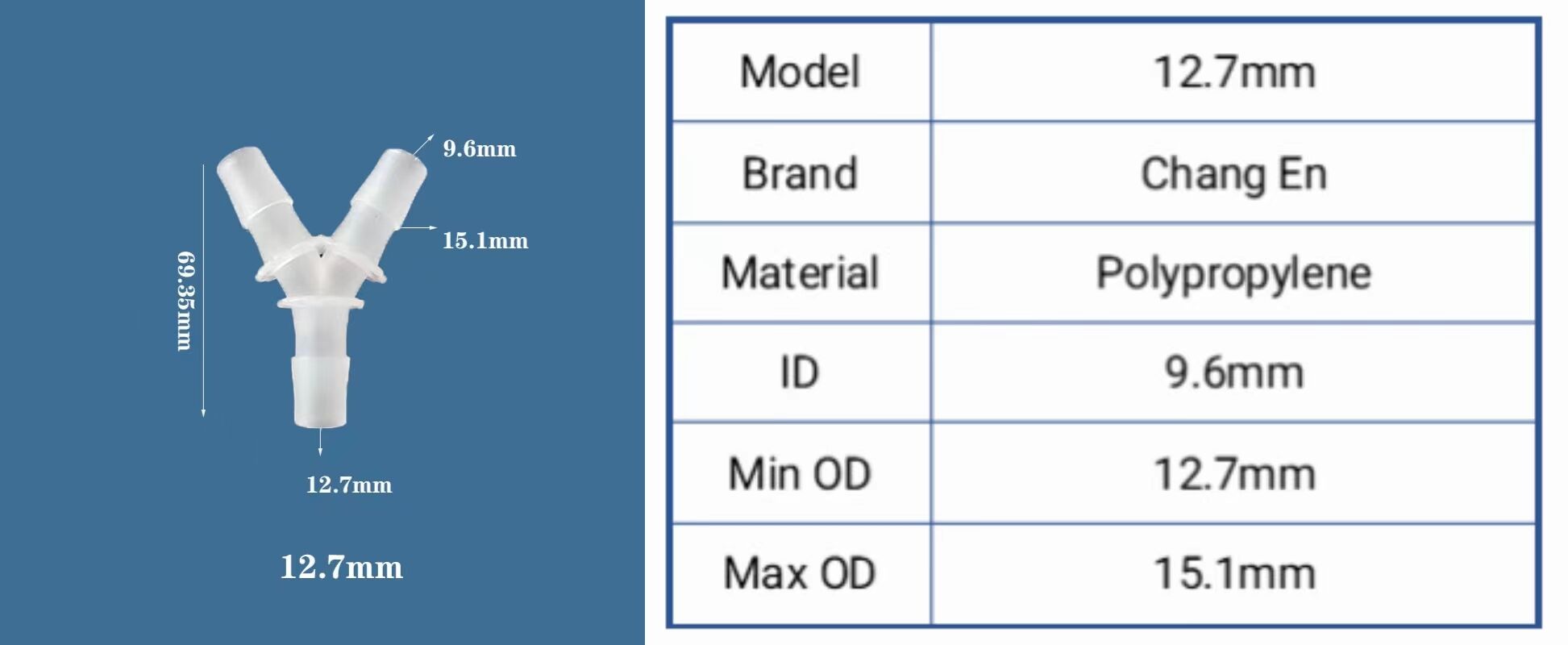 Chang En Y-shaped tee Diagonal three-way treasure tower joint Hose accessories manufacture