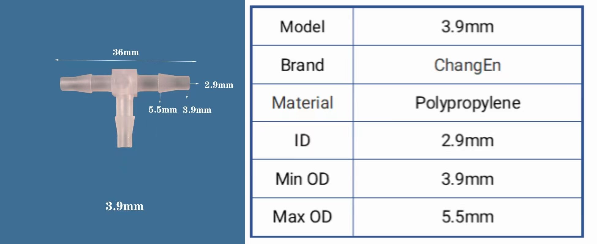 T-shaped 3 Way Connector Silicone Hose Barb Equal Plastic PP Tee Tube joint fittings supplier