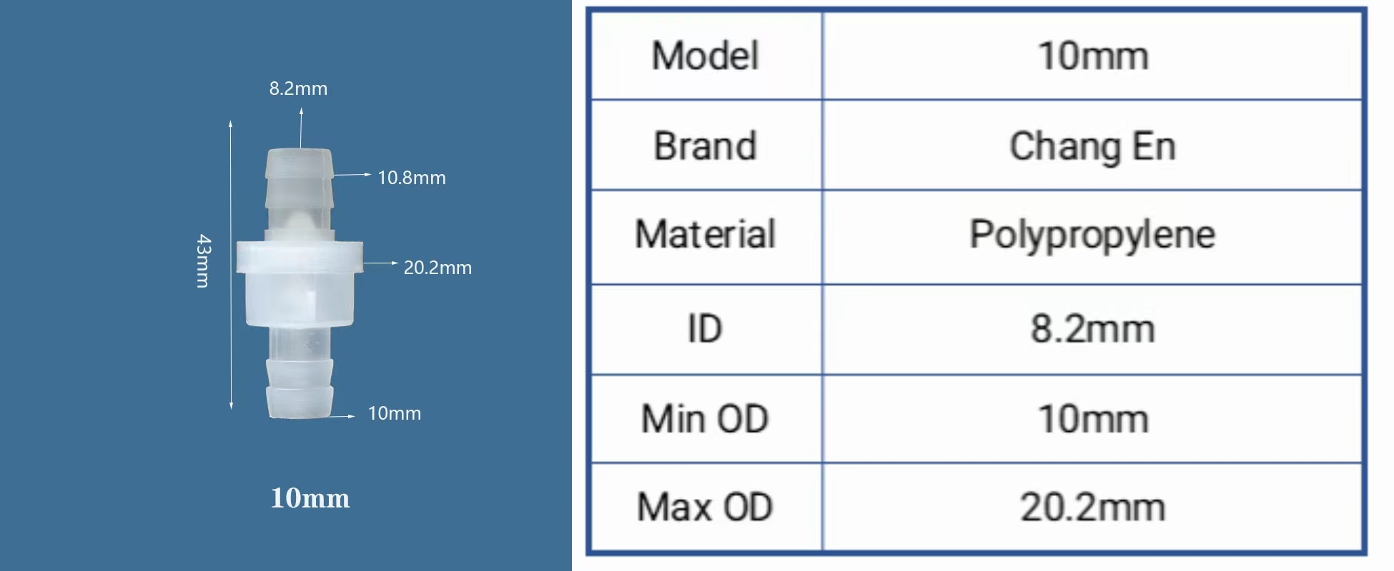 Water Check Valve Plastic One Way Valve PP Material With Sizes Of 3/4/6/8/10/12mm Non Flow Back manufacture