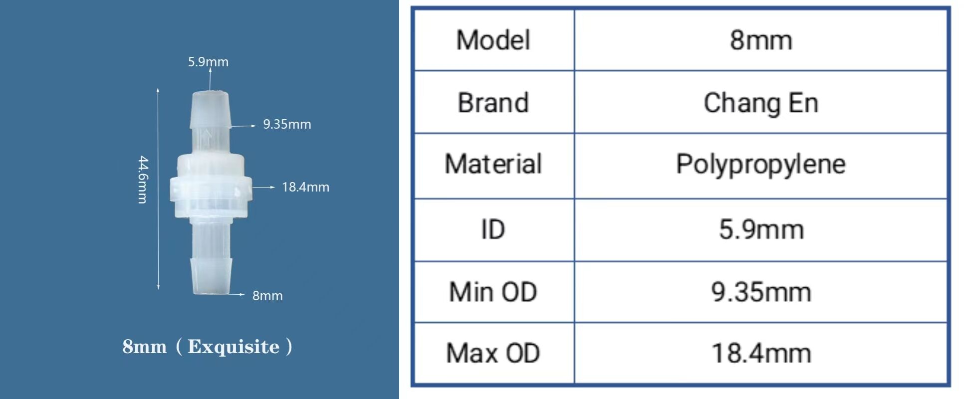 Chang En air check valve 4mm check valve ball check valve factory