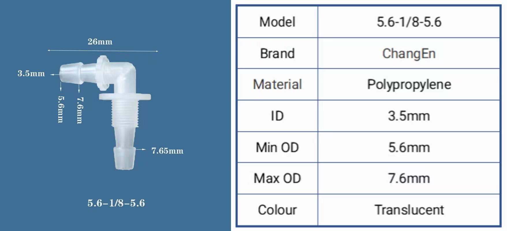 Chang En Reducing Pipe Swivel Union Adapter Fitting Barb Elbow 90 Degree Threaded Barbed Hose Pipe Tubing Connector details