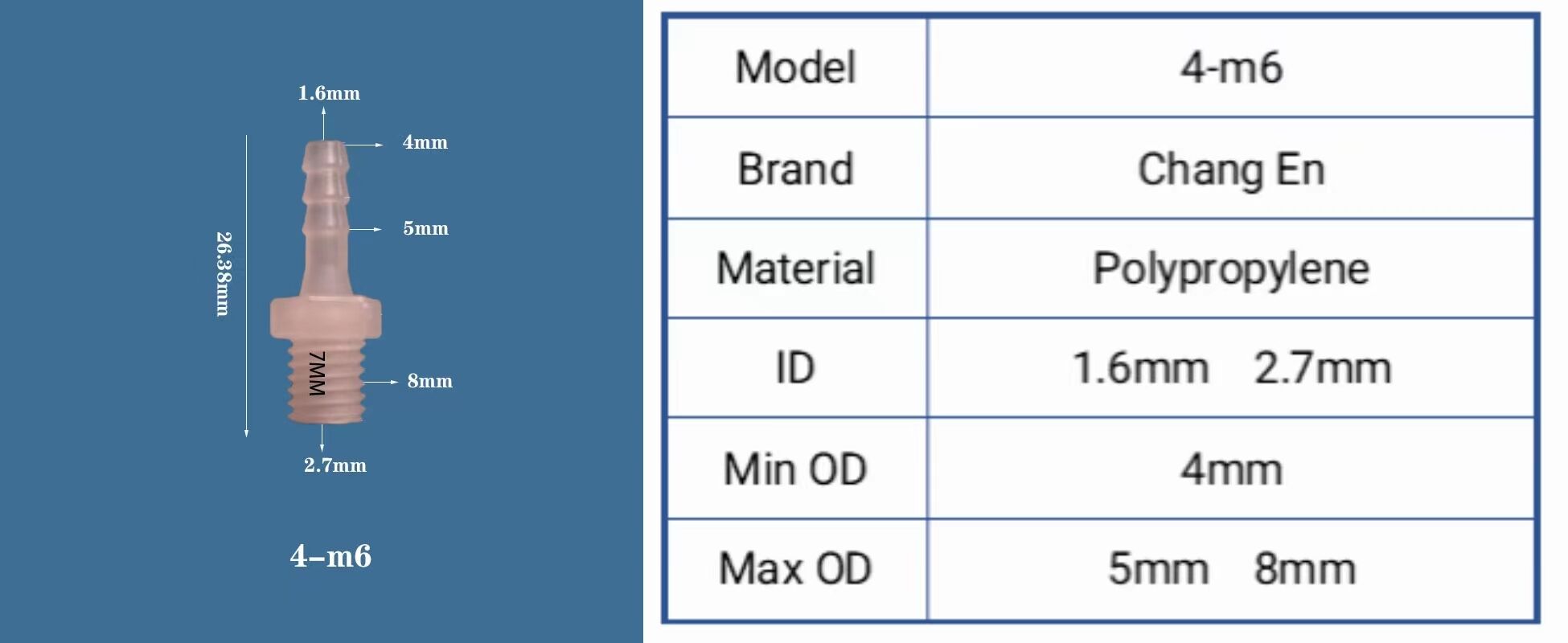 Chang En National standard thread Outer Wire Direct Pagoda M thread coarse thread details