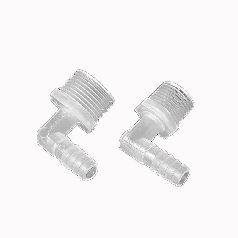 PP Plastic 6-m8 Thread and 8-m8 Threaded M Screw Elbow for Hose Connector Pipe Fittings