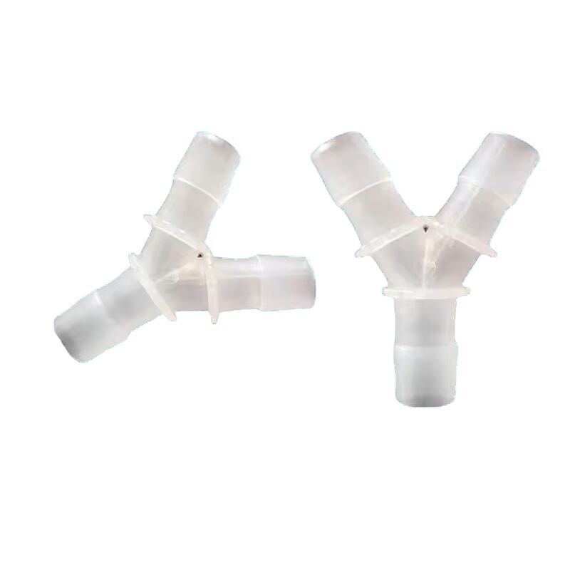 Plastic Wye Pipe Fitting Plastic Y Connector Tube ID 9.5mm Equal Barb Y Shape 3 Ways Hose Barbed Tube Connector For Fluid Dispen