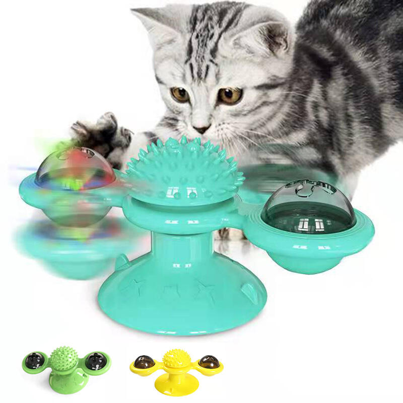 Get Your Feline Friend Moving with the Spinner Rattle Toy