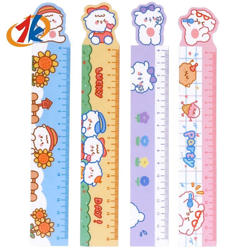 2024 new cute cartoon animal soft ruler flexible magnetic straight ruler drawing measuring tool stationery toys supplier