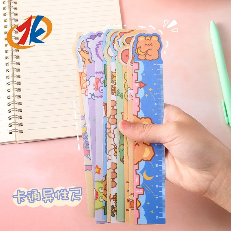 2024 new cute cartoon animal soft ruler flexible magnetic straight ruler drawing measuring tool stationery toys supplier