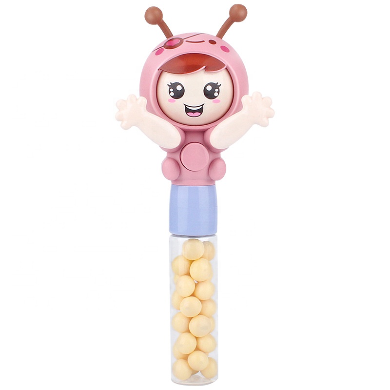 2024 new kids toys Little bee shaped cartoon revolving face changing doll candy toy food toys details