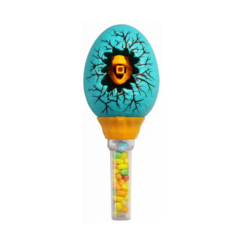 Get a taste of prehistoric excitement with this candy-filled egg grabber toy.