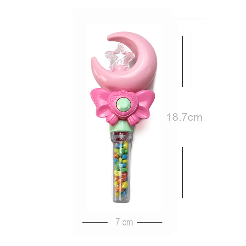 Unlock a world of magical flavor with these plastic magic wand candy toys!