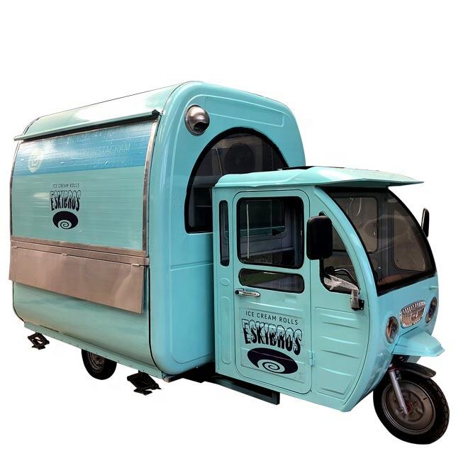 Ice Cream Food Cart Motor Three Wheels Food Truck For Sale Manufacturers