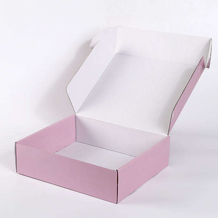 Custom Delivery Moving Box Pink Gift T Shirt Packaging Clothing Shipping Apparel Box For Garment