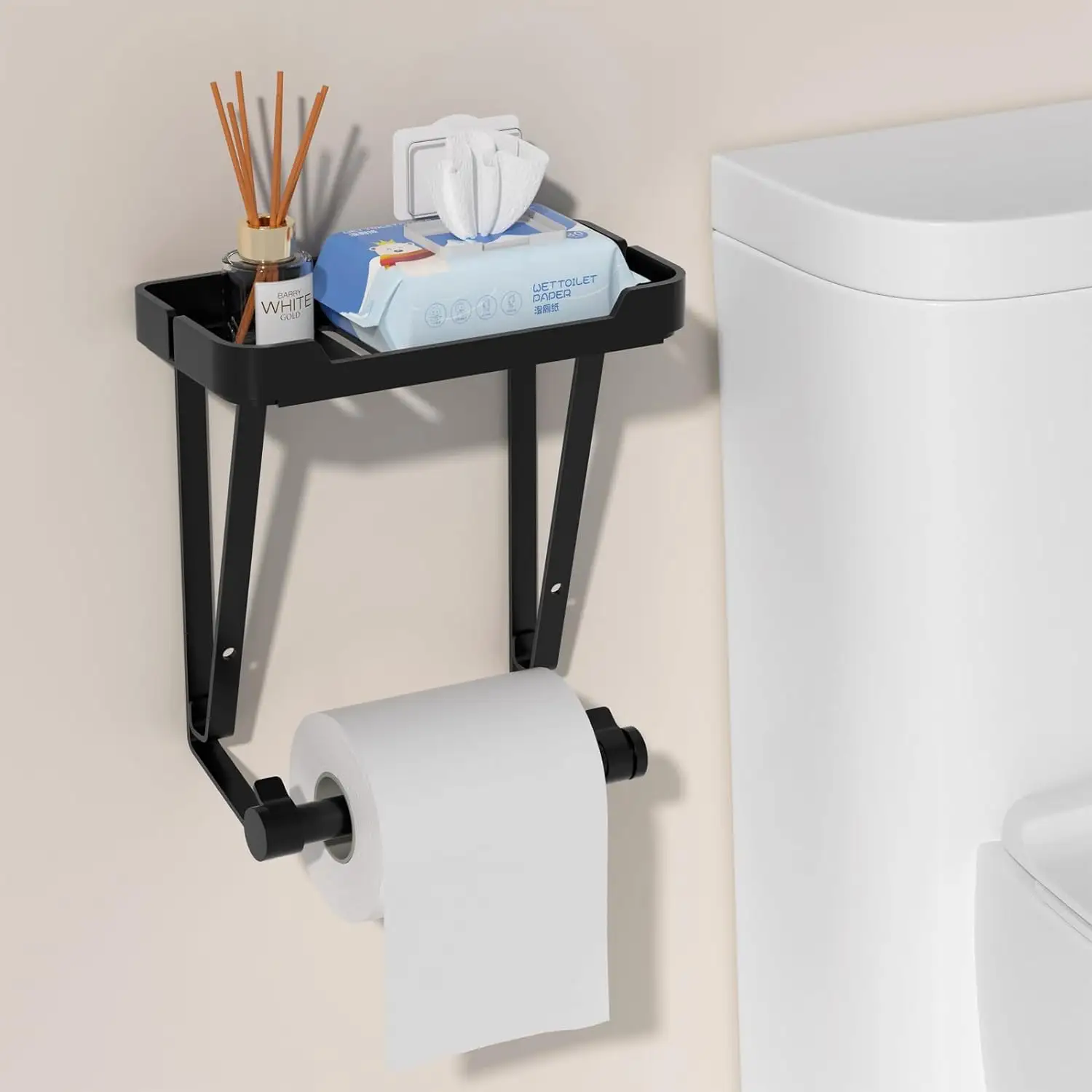 Stylish and Practical Solution for Floor Guard Toilet Paper Holder