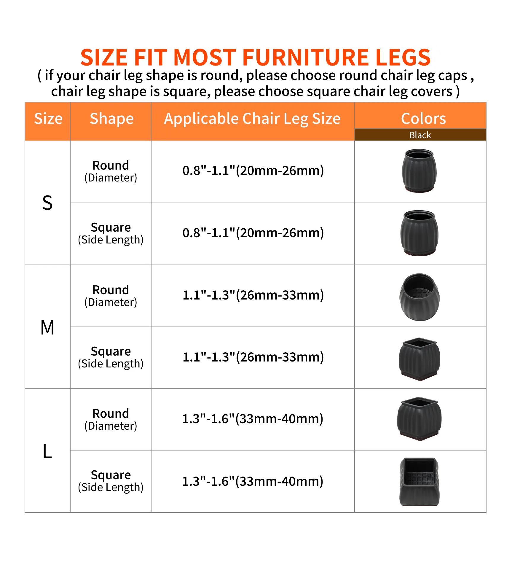 Upgrade Your Furniture with Stylish Floor Guard Chair Leg Caps