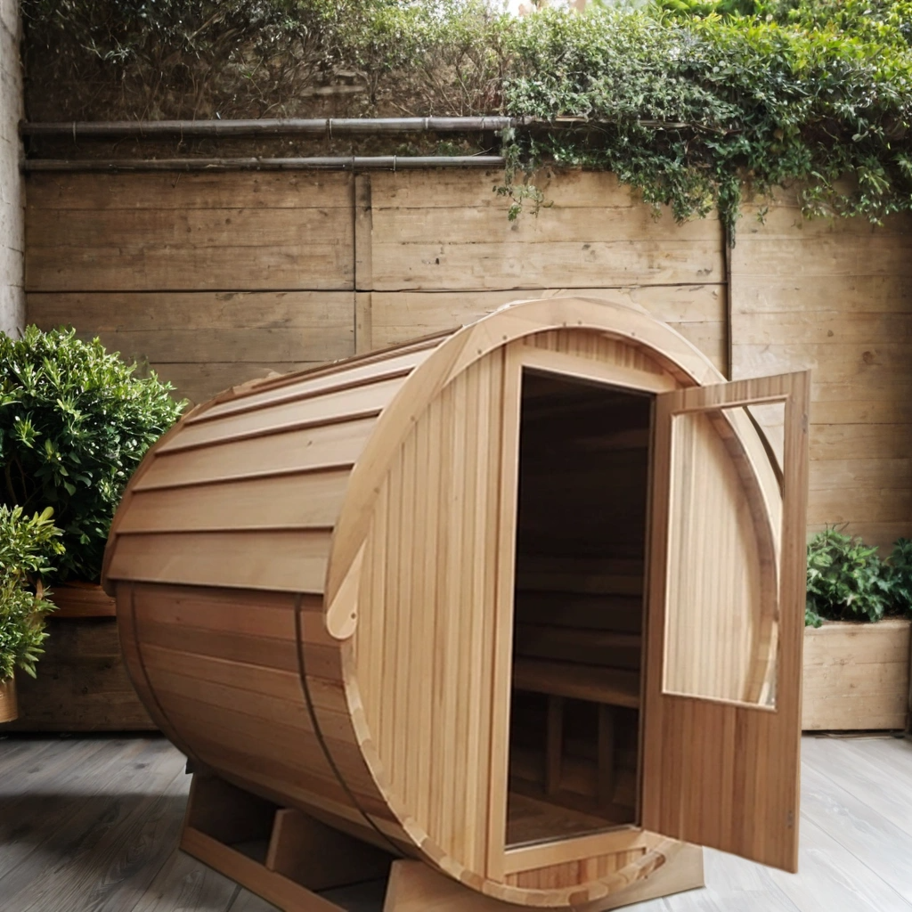 product modern outdoor sauna room barrel sauna room dry steam sauna  harvia stove-10
