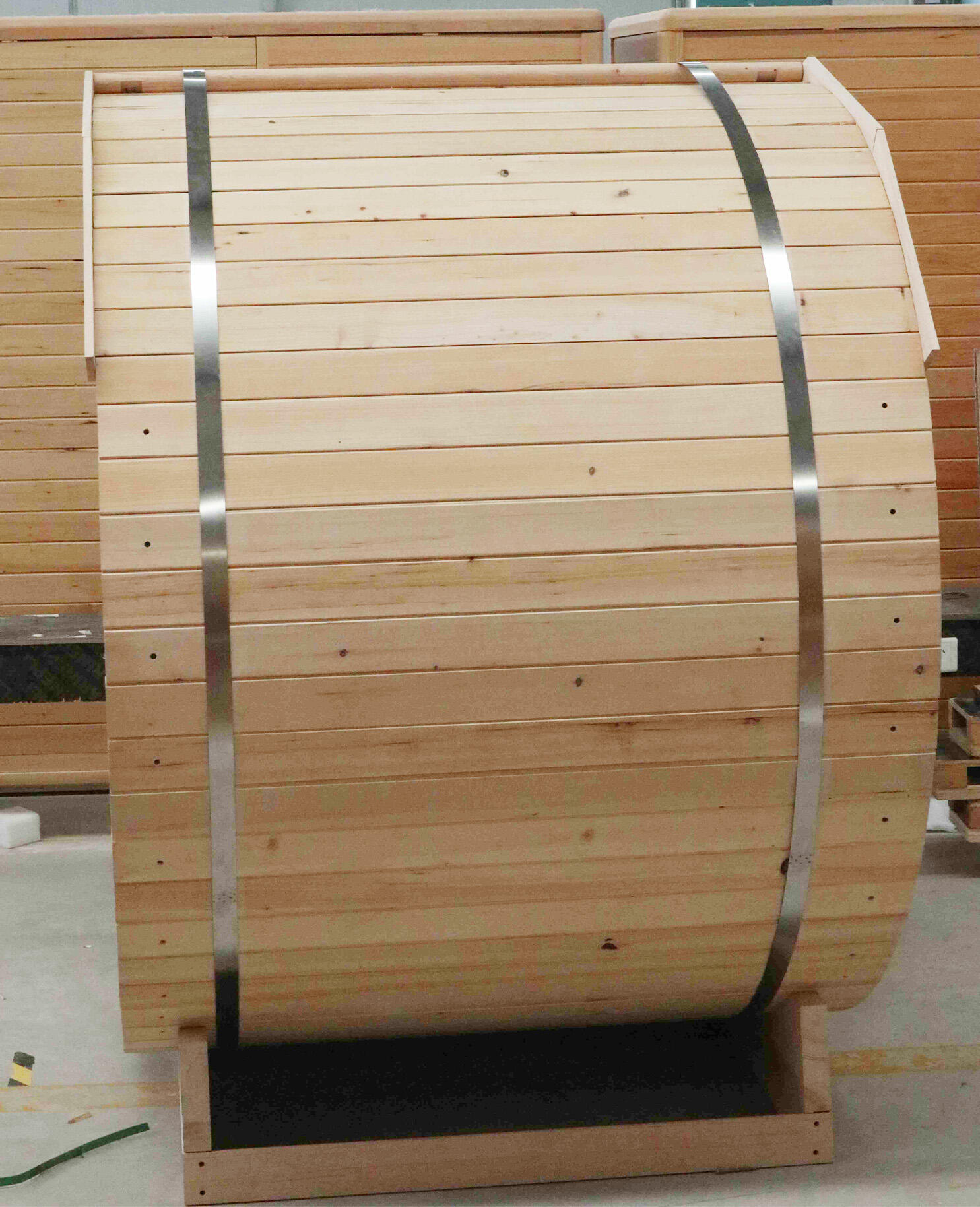 product odm oem 2025 traditional cedar dry steam sauna circle sauan for 4 person-3