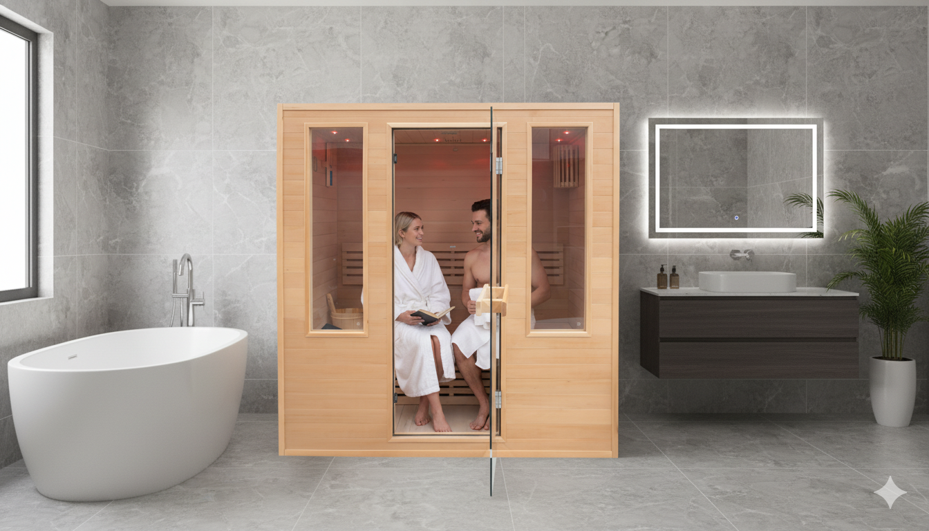 product factory direct hotsell traditional steam sauna with harvia stove for 3 person-3