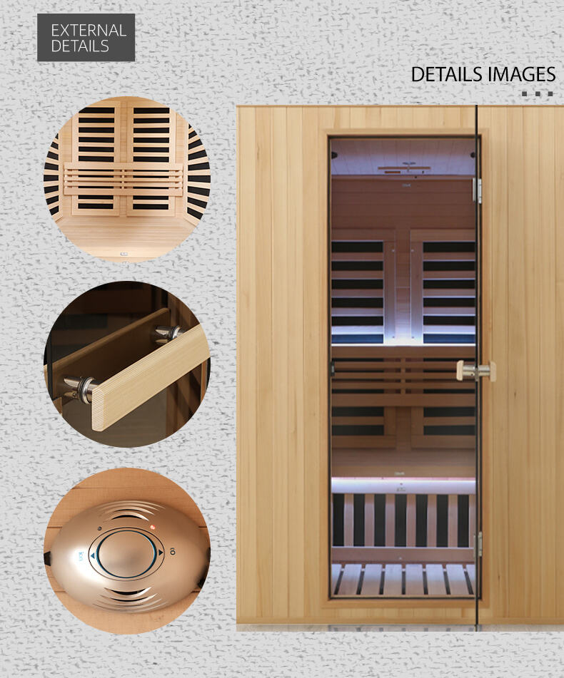 Vhealth Low Emf 1 Person Far Infrared Indoor Sauna Room Morden Sauna Room Indoor For Sale manufacture