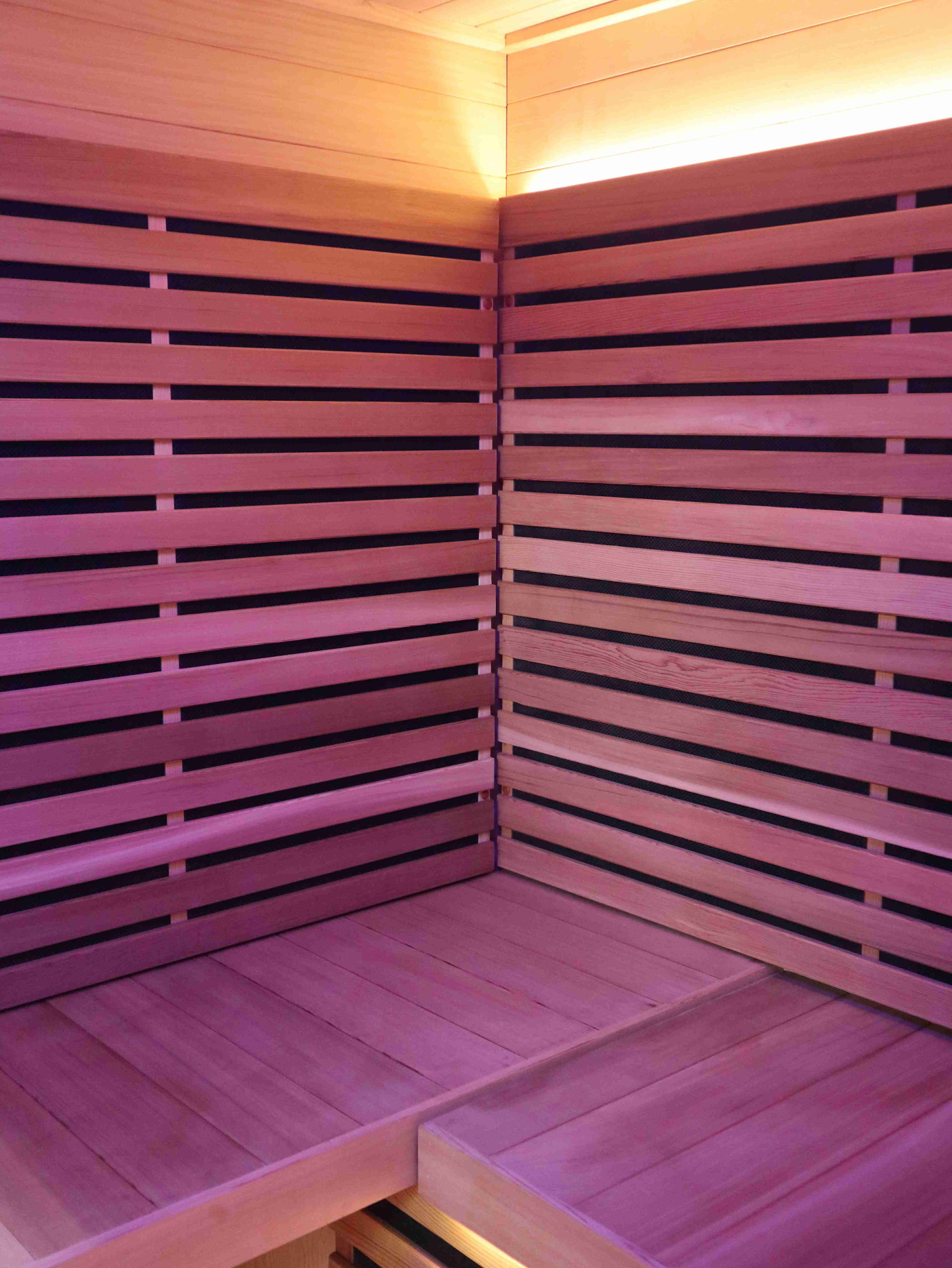 product modern design electric far infrared  dry steam sauna room oem odm factory solid hemlock wood saa fsc emc certified-4