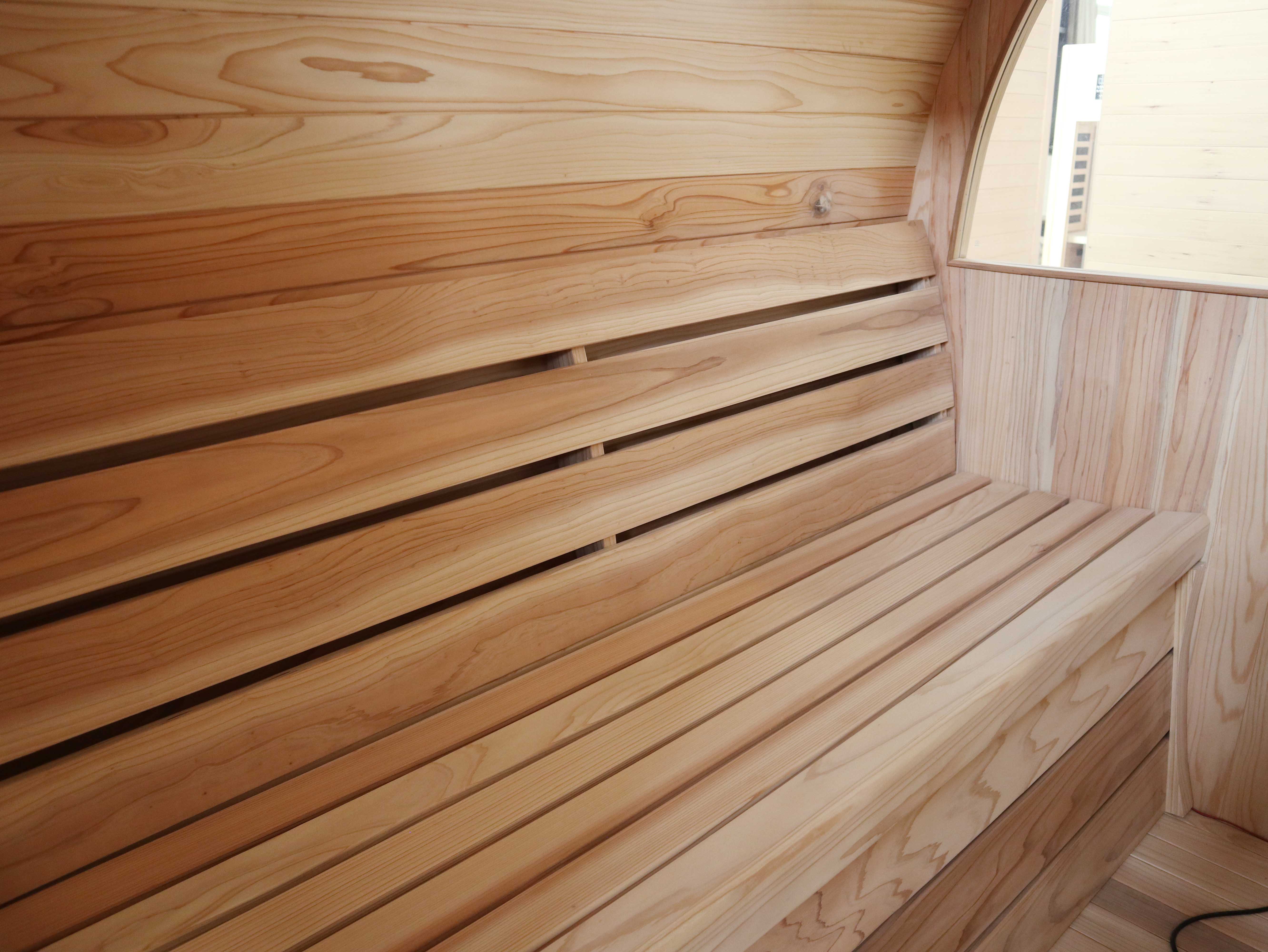 product solid wood hemlock sauna barrel sauna outdoor sauna for sale with custom private label-4