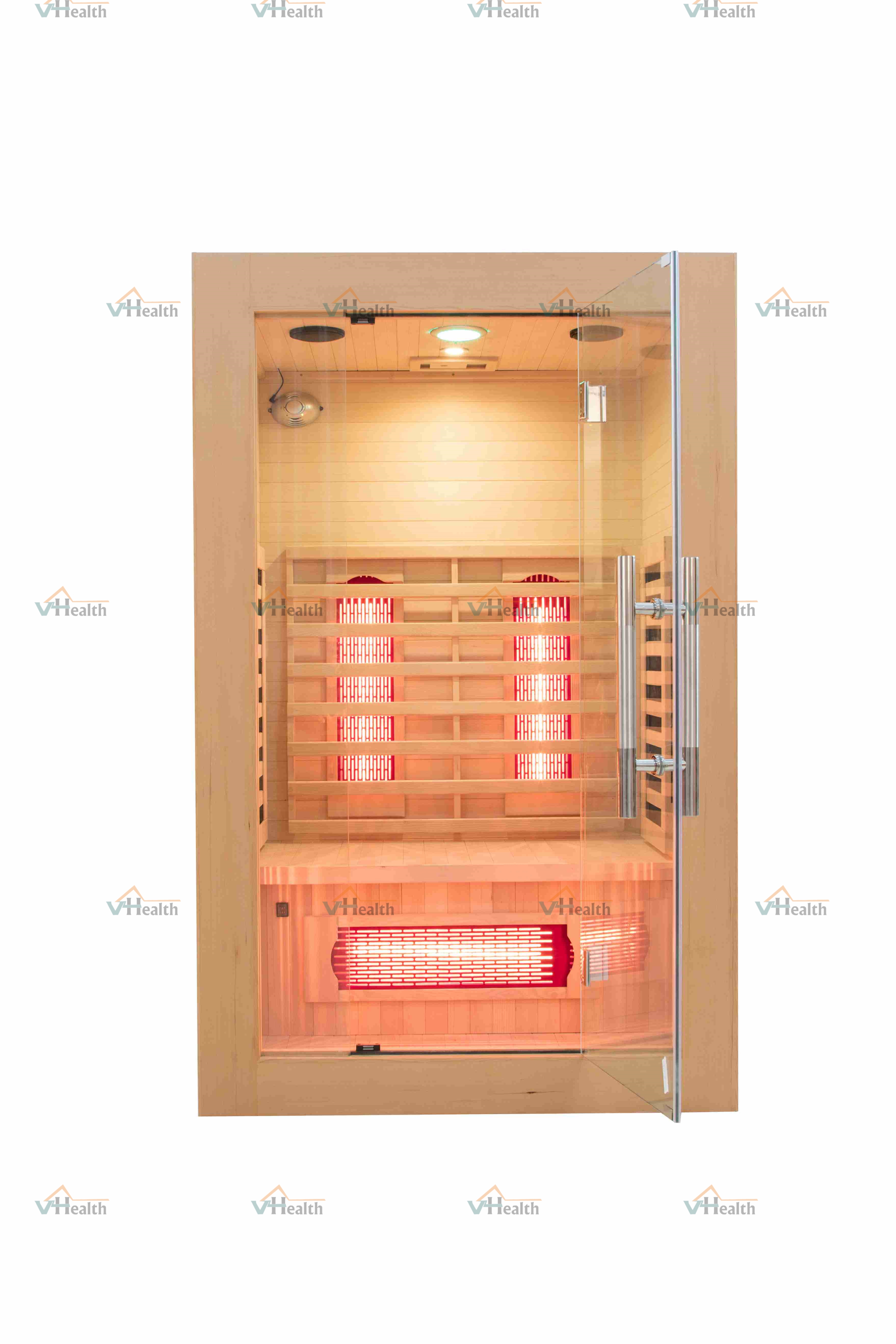 2024 Vhealth Special Offer Two Person Far infrared Sauna Room Wholesale Sauna manufacture