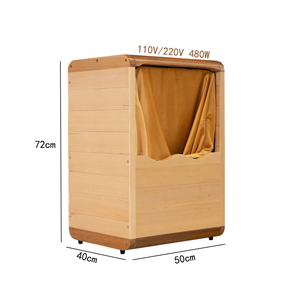 product high quality modern solid wood hemlock computer control panel foot sauna hot dry spa electric foot massager785-3
