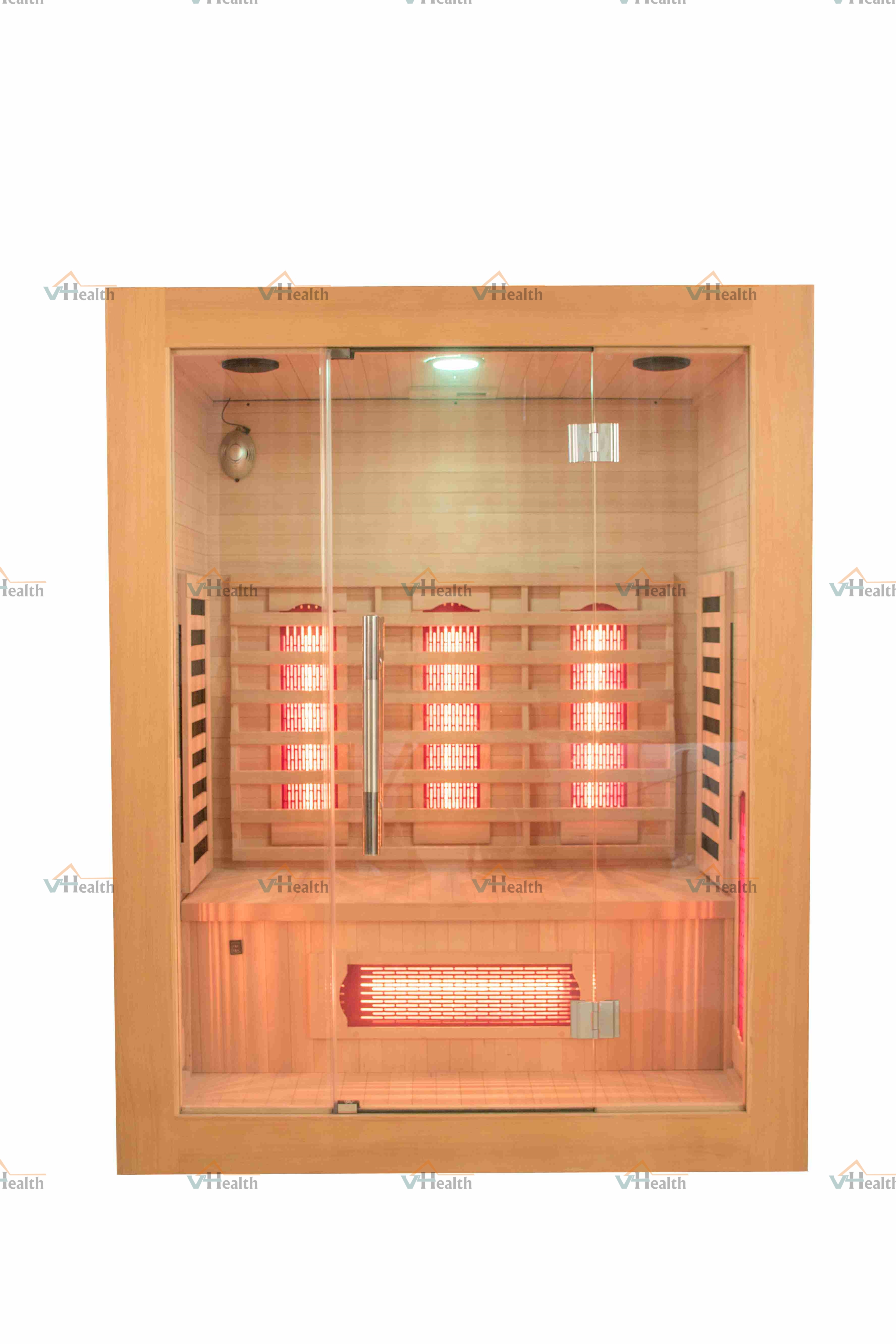 2024 Vhealth Special Offer Two Person Far infrared Sauna Room Wholesale Sauna details