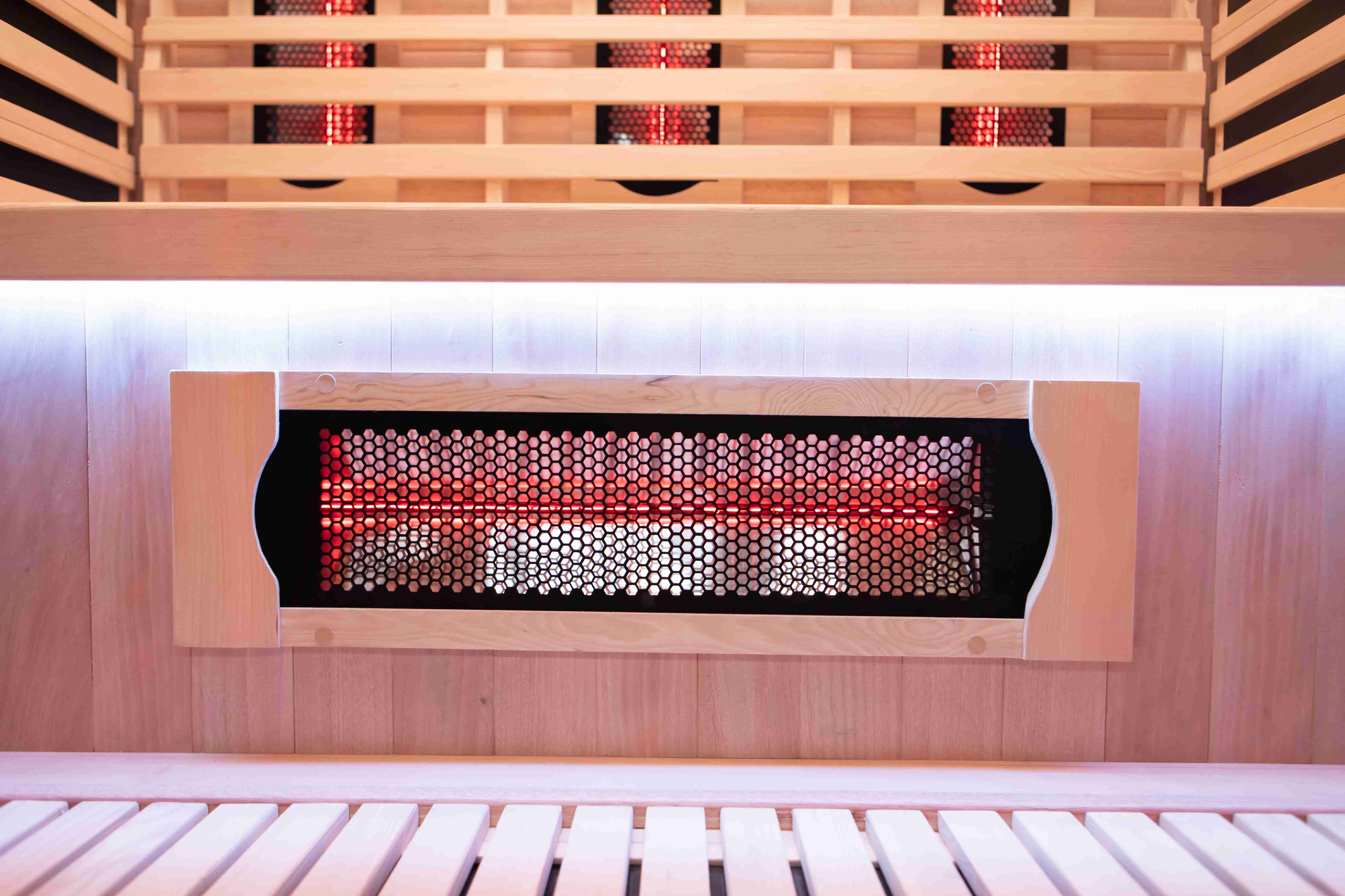 product black glass door full spectrum infrared sauna room 3 people with app smart controller childlock emergency assist button-10