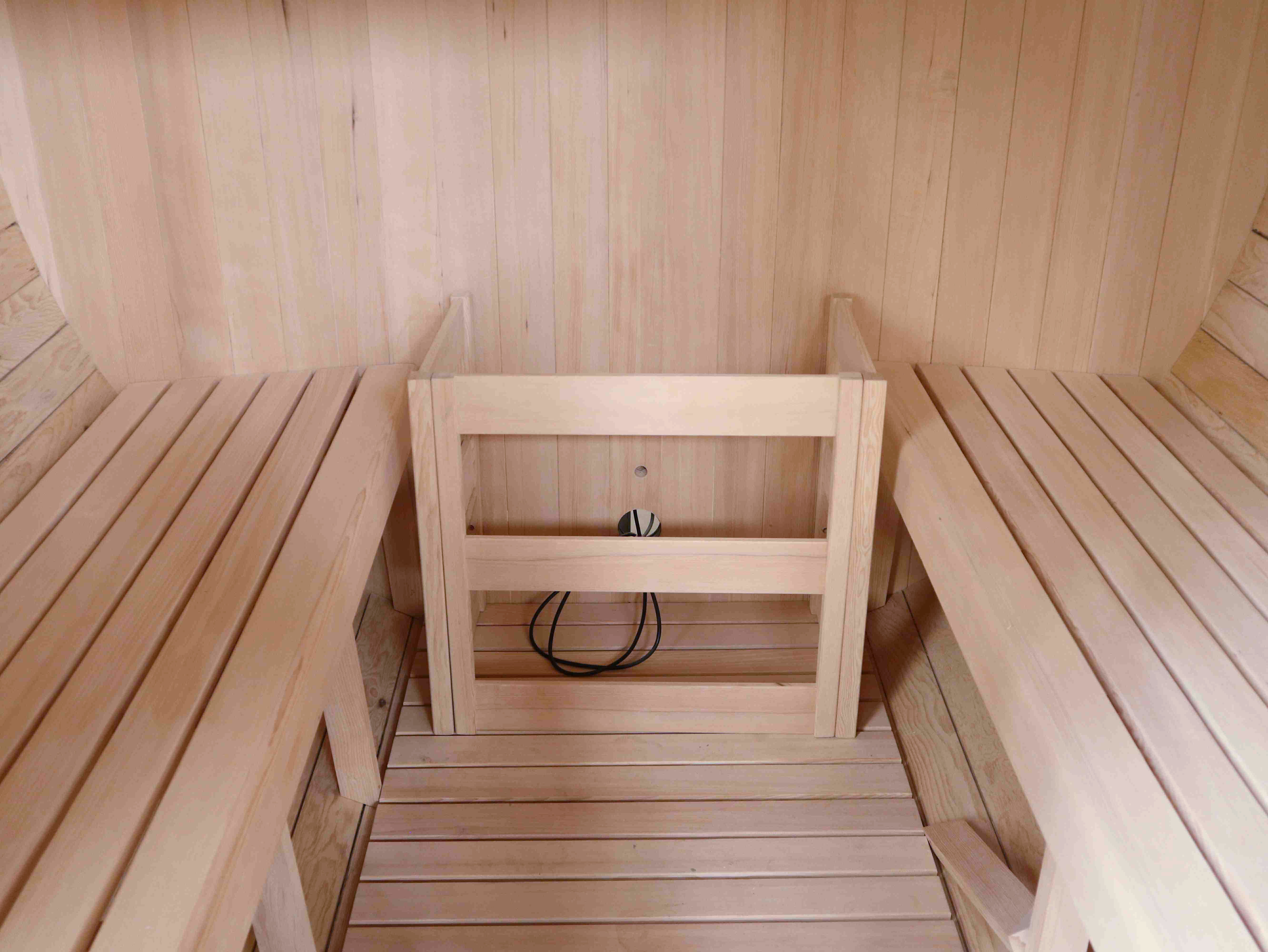 product solid wood hemlock sauna barrel sauna outdoor sauna for sale with custom private label-7