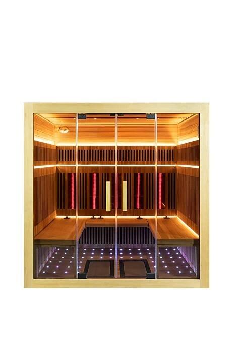 product 2025 ready to ship 5 people low emf far infrared sauna with intelligent control panel-3
