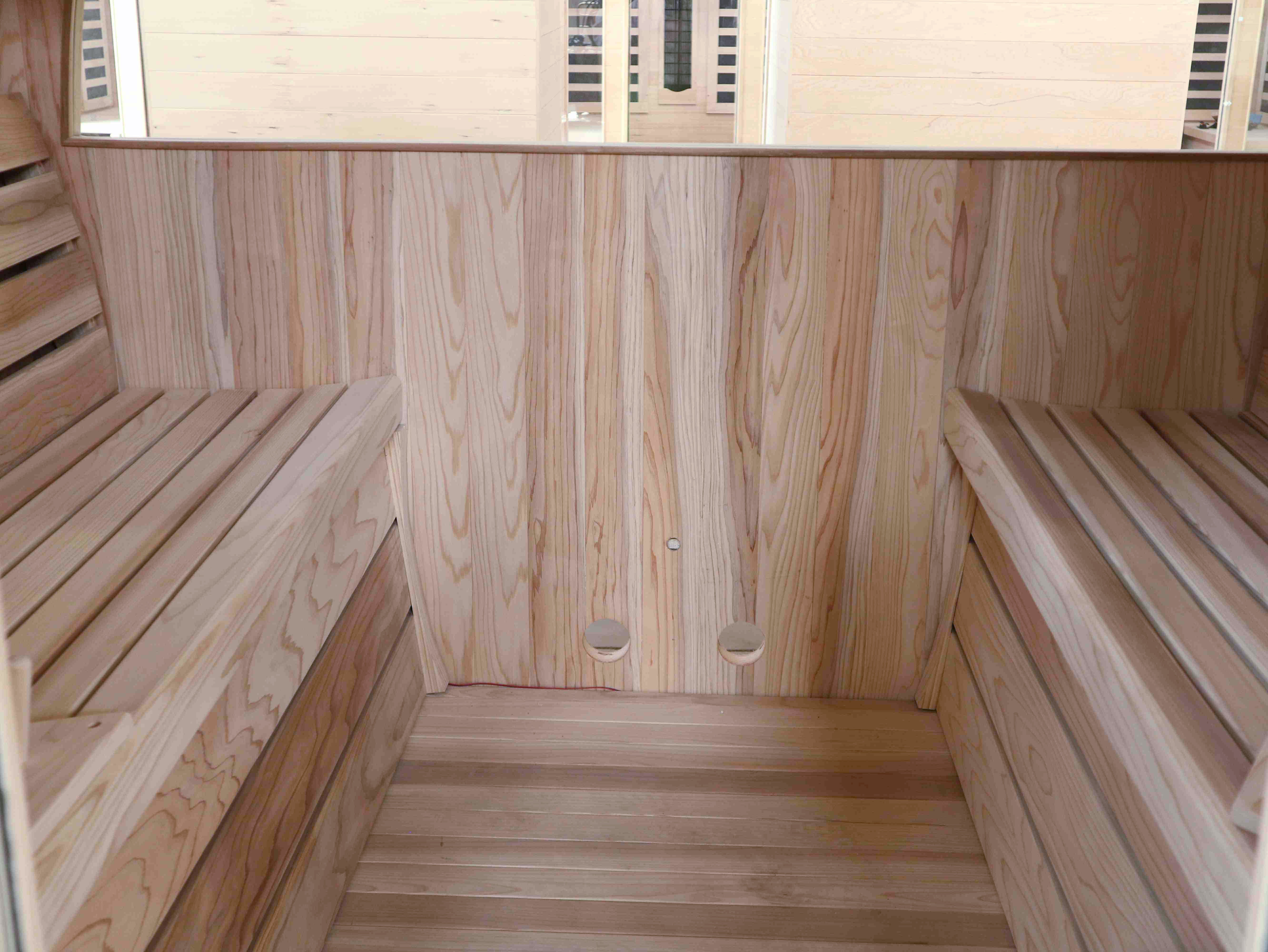 product solid wood hemlock sauna barrel sauna outdoor sauna for sale with custom private label-8