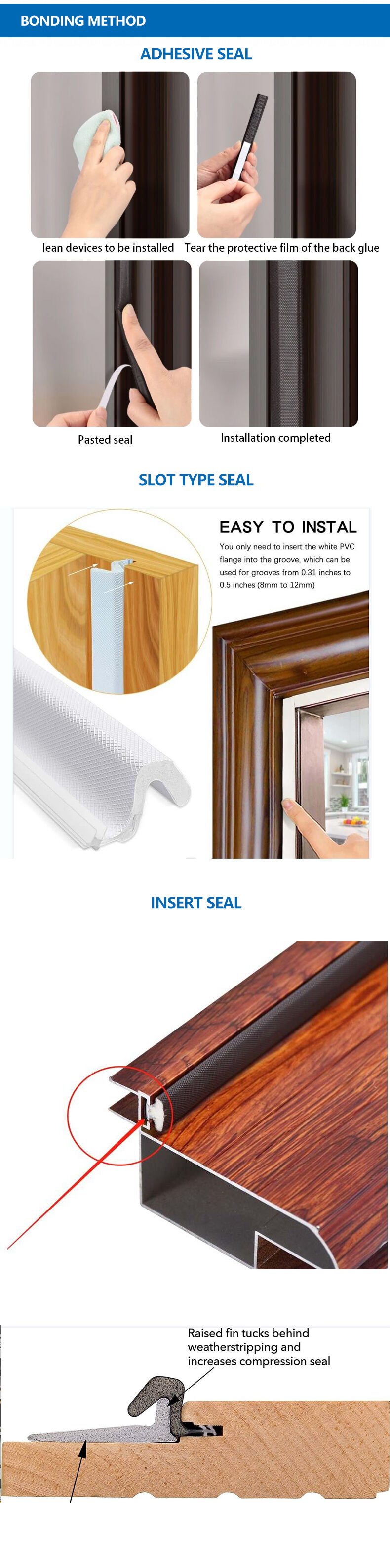 New style Easy to Cut and Install Pu Foam Seal Strip foam sponge strip slot type windproof and soundproof PU strip details