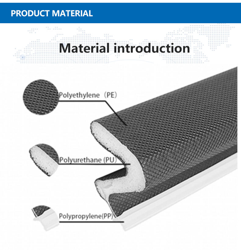 New style Easy to Cut and Install Pu Foam Seal Strip foam sponge strip slot type windproof and soundproof PU strip manufacture