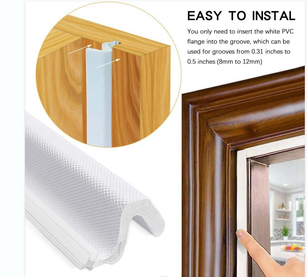 The New Listing pu coated wooden door sealing strips foam sponge collision prevention strip manufacture