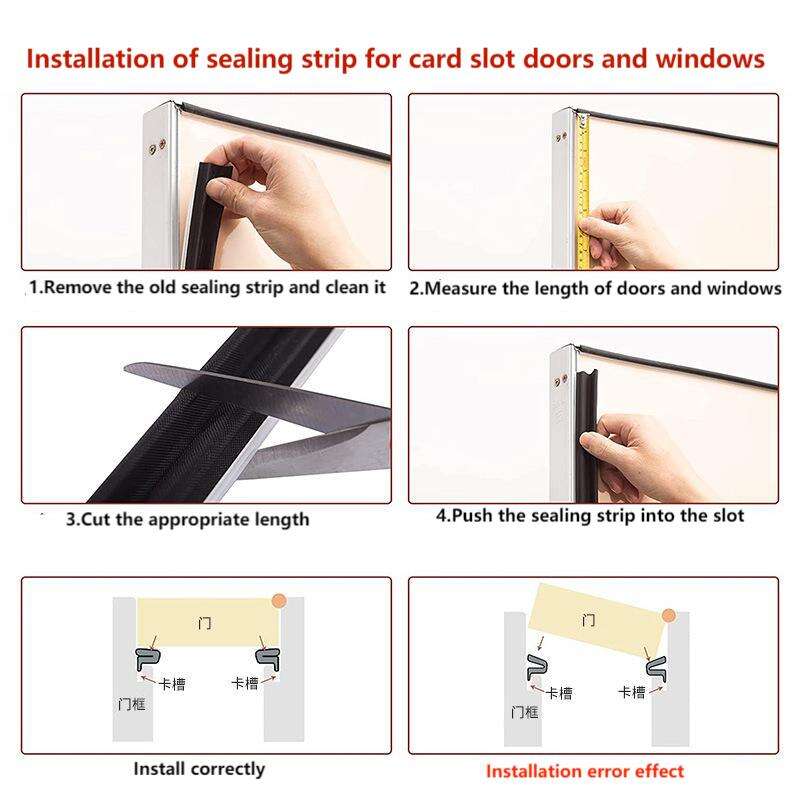 door soundproof seal weatherstrip kerf window seal strip details