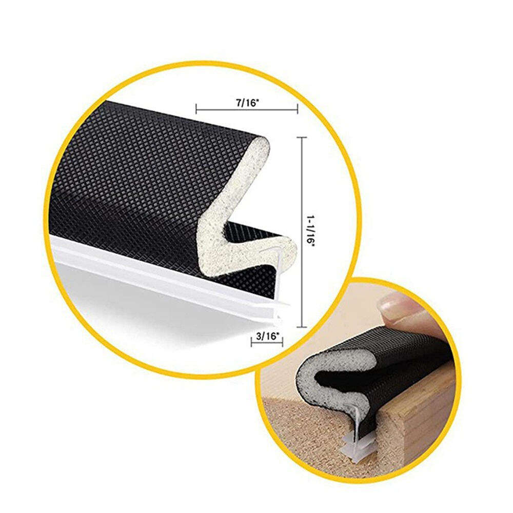 Hot Sale PU wooden door sealing strip foam sponge collision prevention strip slot type windproof and soundproof PU strip