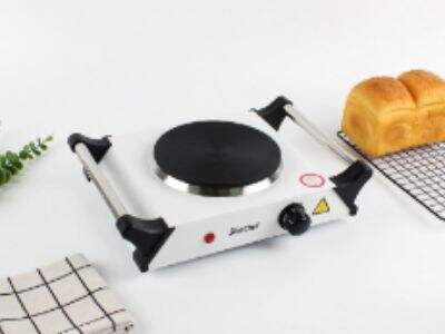 Electric hot plates are a convenient and efficient way to cook food.