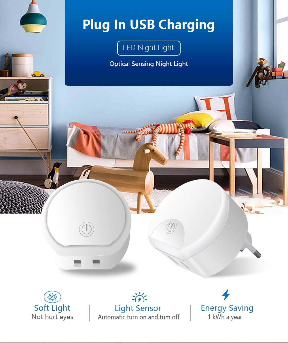 Little Night Light Versatile USB-Powered Plug-In Charging Night Light with Convenient Connectivity factory