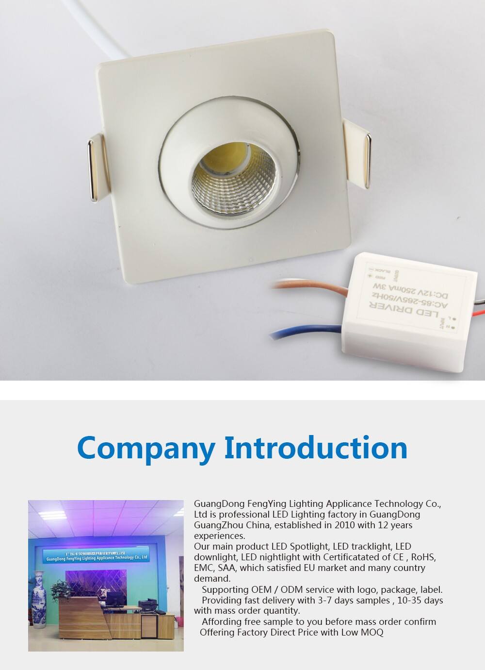 5W Mini Spot LED Light  HX-113 Versatile and Easy Installation details