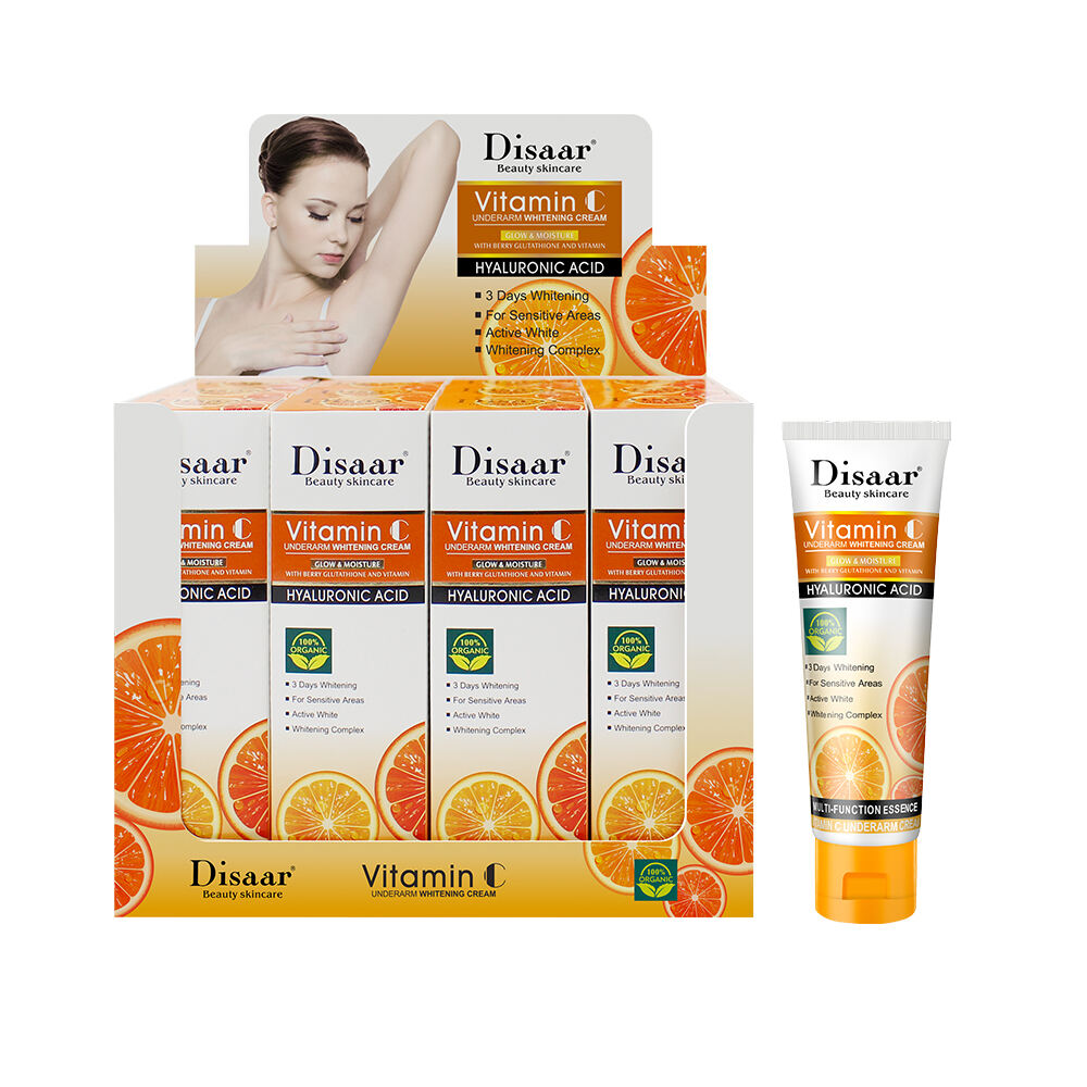 Crème blanchissante pour les aisselles à la vitamine C 100 % biologique Disaar 3 jours Active VC White Cream