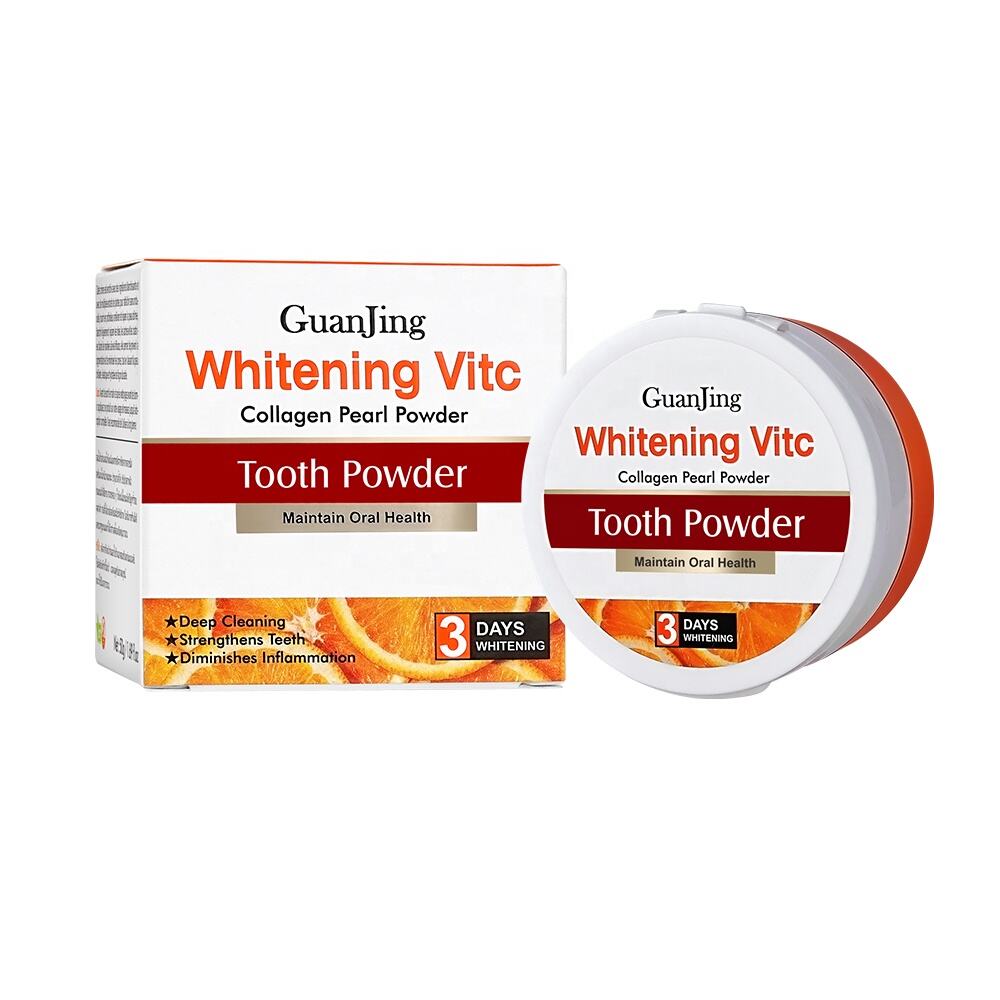 GUANJING New 50g Vitamin C Collagen Teeth Whitening Powder Maintain Oral Health Tooth Whiten Powder