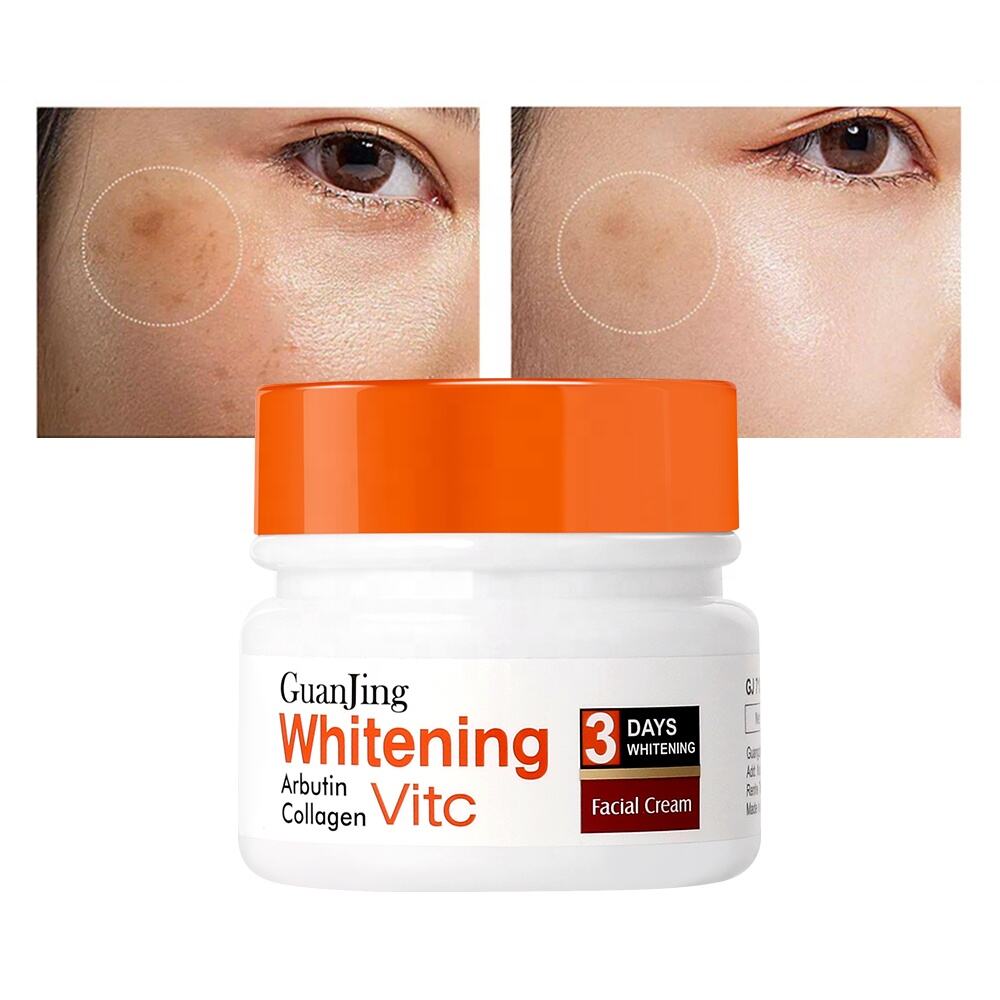 Guanjing Soins de la Peau Crème Éclaircissante au Collagène et à la Vitamine C Lotion Crème Hydratante pour le Visage  