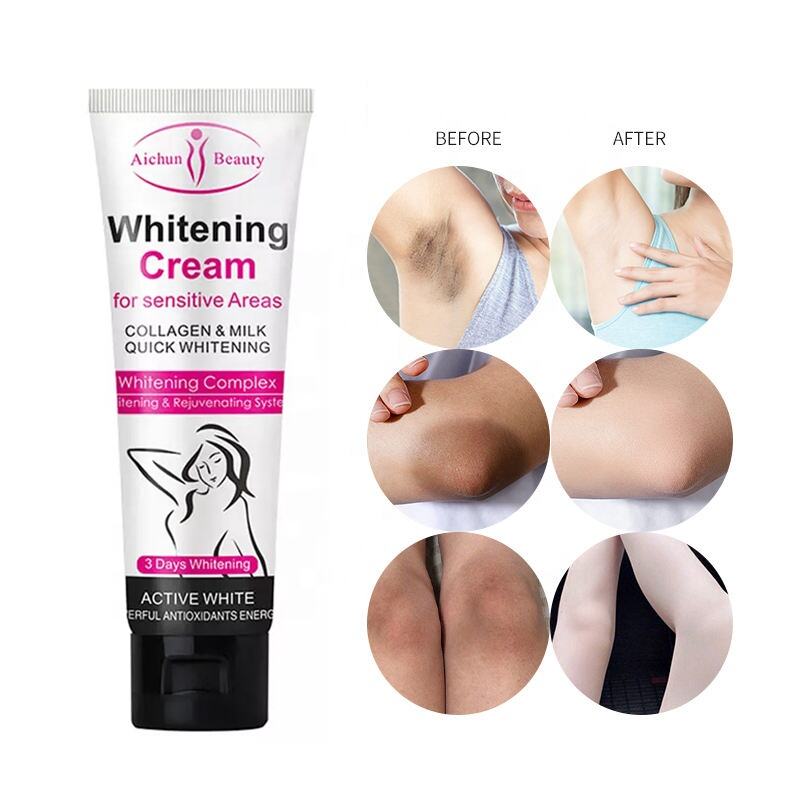 Hot Selling Quick White Underarm Body Collagen Milk Dark Skin Whitening Cream For Sensitive Areas