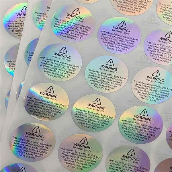 Creative holographic stickers for DIY projects and crafts