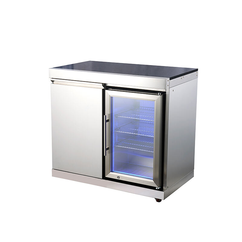 LQ-CF1-Outdoor kitchen-Cabinet & fridge