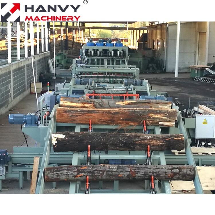 Hanvy  high efficiency Spindleless wood log debarker machine for composite plywood details