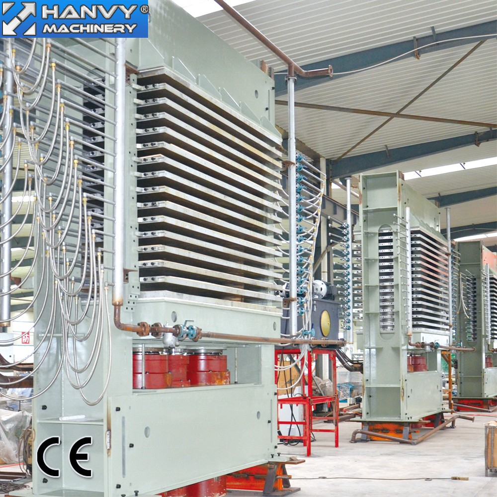 Hanvy Plywood hot press machine HY2148-20A6-70/HY2148-20B8-90/HY2155-15A6-70 details