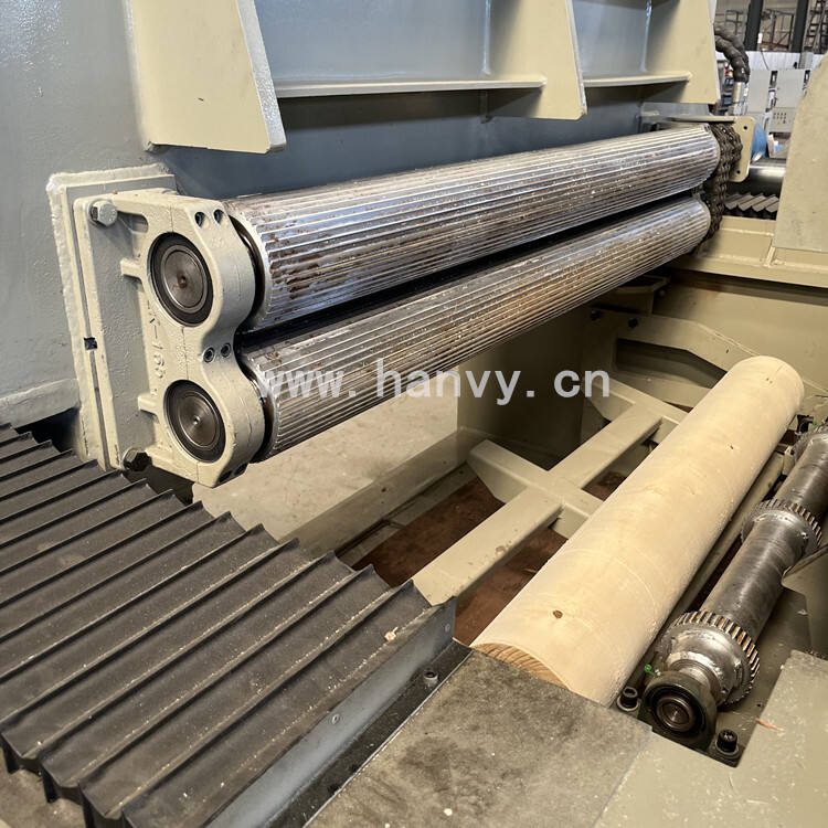 Hanvy Plywood Machinery 4ft 5ft Log Rounding Machine Log Debarker With Crusher factory